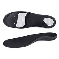 GAOAG Shock-absorptation Breathable Insole Orthotics Gel Sports Comfort Shoes Insole Neutral Arch Replacement Shoe Insole/Insert (Black, US Men's(7-8.5) Women's(8-9.5))