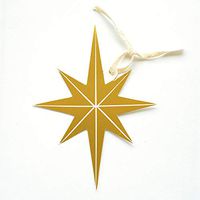 Hester & Cook Gift Tag/Napkin Holder/Bottle Tag - Gold Star