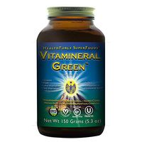 HealthForce SuperFoods Vitamineral Green Powder - 150 Grams - All Natural Green Superfood Complex with Vitamins, Minerals, Amino Acids & Protein - Vegan, Gluten Free - 15 Servings