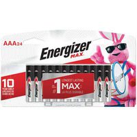 Eveready Battery E92BP-24 Max AAA Alkaline Batteries, 24-Pk. - Quantity 12