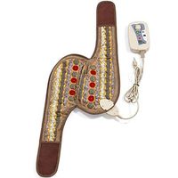 ThermoGem Amethyst Jade Tourmaline FIR Photon Wrap - Elbow & Knee - Adjustable 86-158F Far Infrared Heating Pad - Bio Stimulation 660 nm Monochromic Red Light - Ion - FDA Reg Manufacturer