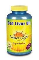 Nature's Life Cod Liver Oil Concentrate Softgels, 1000 Mg, 180 Count