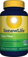 Renew Life Adult Fiber Supplement - Triple Fiber - Dietary Fiber - Dairy & Soy Free - 150 Vegetarian Capsules, (Packaging May Vary)