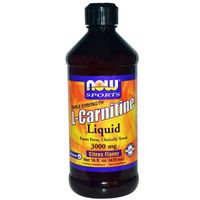 Now Sports - Liquid L-Carnitine (Citrus Flavor) 3000 mg - 16 fl. oz (473 ml) by