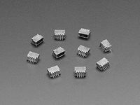 Adafruit 4208 JST SH 4-pin Right Angle Connector (10-Pack) - Qwiic Compatible