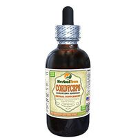 Cordyceps (Cordyceps Sinensis) Tincture, Organic Dried Mushroom Powder Liquid Extract 2 oz