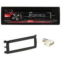 Package: JVC KD-R370 In-Dash Car Stereo CD/MP3 Player Receiver w/Dual Aux Inputs + Metra 99-6503 Jeep In-Dash CD Player Mounting Kit + Metra 70-6502 Jeep CD Player Wiring Kit