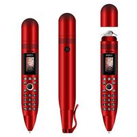 Lihuoxiu Mobile Phones & Communication SERVO K08 Mobile Phone + Pen + Fan, 0.96 inch Color Screen, Dual SIM Dual Standby, Support Bluetooth, GSM, Magic Sound, Remote Capture (Black) (Color : Red)