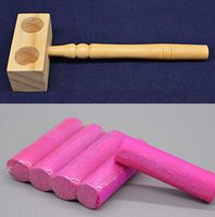 WellieSTR 1PC Moxibustion Burner Tube Hole,Double Head Wood Moxa Box Warm moxibustion Apparatus for Facial Eyes face+5pcs Moxa Sticker