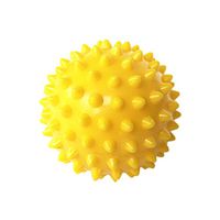 Feccile S-ports & Fit-ness Spiky Massage Ball Roller for Back&Shoulder Deep Tissue Pain Relief,1Pcs (yellow)