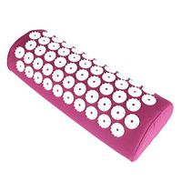 Mexidi Acupressure Mat Pillow Set Body Foot Massage Cushion Shakti Yoga Mat Muscle Relaxation, Relieve Your Stress, Back, Neck,Sciatic Pain with Carry Storage Bag (Purple, Massage Pillow)