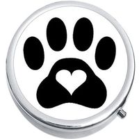 Paw with Heart Medicine Vitamin Compact Pill Box