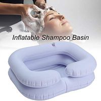 Inflatable PVC Shampoo Basin Wash for The Elderly Nursing Folding Sink Comfort Aid Portable Bed Hair Washing Bathing in Foldable Inflated Safe Comfortable