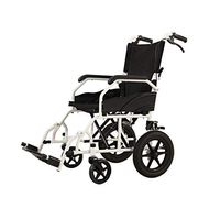 FXNN Transport Wheelchair Wheelchair-Small Tires Foldable Steel Tube Elderly Disabled Wheelchair Walker (Color : Black)