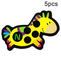 comeslele Useful Thermometer, 5Pcs Cartoon Bee Bear Animal LCD Forehead Sticker Body Fever Gauge Thermometers,Practical Protective Accessories - Random Style 5pcs