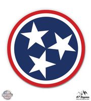GT Graphics Tennessee Stars - 12" Vinyl Sticker Waterproof Decal