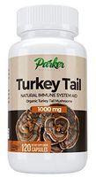 Premium Organic Turkey Tail Mushroom Capsules by Parker Naturals Supports Immune System Health. Nature's Original Superfood. 120 Capsules …