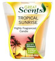Delta Brands & Products 92911-1 3 oz Tropical Sunrise Highly Fragranced Candle - Quantity 12