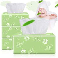 AWSL 3 Packs Soft 3-Ply Facial Tissue 300 Tissues per Packs 900 Tissues Total for Home New (Green)