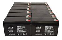 Liebert GXT3-6000RT208 12V 9Ah UPS Replacement Battery (12 Pack)
