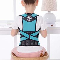 SPLY DTEM Abdominal Correction Belt, Corrector Spine, Camel Back-Position Correction, Anti-Hump (Color: Blue, Size: S) (Color : Blue, Size : X-Small)