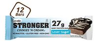 NuGo Stronger Cookies 'n Cream,  27g Whey Protein, 6g Fiber, Gluten Free, 12 Count
