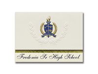 Signature Announcements Fredonia Sr High School (Fredonia, KS) Graduation Announcements, Presidential style, Elite package of 25 with Gold & Blue Metallic Foil seal