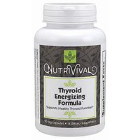 Nutrivival Thyroid Energizing Formula with Copper, Zinc and Selenium to Support Healthy Thyroid Function and Metabolism* 90 Vegetarian Capsules