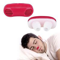 Wgwioo 2 In 1 Anti Snoring Devices,Nose Vents Clip Snore Stopper,Easy Breathing And Snoring,Red,5PCS
