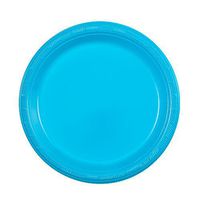 Party Dimensions 82373 15 Count Plastic Plate, 7-Inch, Island Blue