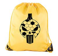 Soccer Party Favors | Soccer Drawstring Backpacks for Birthday Parties, Team events, and much more! - 10PK Athletic Gold CA2500SOCCER S6
