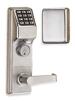 Electronic Lock, Brushed Chrome, 12 Button
