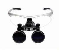 SoHome Dental 2.5X Surgical Binocular Loupes Anti-Fog Frames Optical Glass Magnifiers Silver