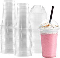 Netko Plastic Cups With Dome  Lids 50 Sets Of 16 OZ cups with lids