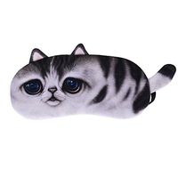 Rest Eye Mask 3D Cat Cute Novelty Sleep Mask for Sleeping Insomnia Puffy Eyes Light Blocking Soft Lightweight Comfortable Blindfold with Adjustable Strap
