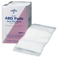 Medline Sterile Abdominal Pads, Super Absorbent Pad, 5"X9" (1 Pad Count)