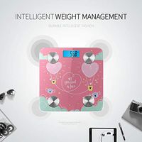 Bluetooth Scale Beautiful Cartoon Cute Fashion Cloud Smart Weight Scale Body Fat Composition Monitor Analyzer with Smartphone App for Body Management-396 Lbs