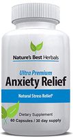 Anxiety & Stress Relief Supplement | All-Natural Ingredients Relieve Nervousness & Tension to Bring Calm to the Brain | Includes Ashwagandha, GABA, Valerian & other Anti-Anxiety herbs | 1,306 mg, 60 c