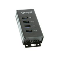 USBGear 4-Port USB 3.0 Mountable Charging and 5Gbps Data Hub