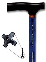 Walking Cane Adjustable T Handle with Footed Cane Tip US Navy Motto Military Design