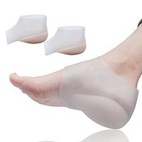 Sumifun Height Increase Heel Sleeves, Gel Invisible Height Increase Insole Heel Lift Wedge for Heels Support, Cracked Heels Skin Care