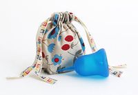 SckoonCup ECOPAC FDA Registered - Made in USA Plus Organic Cotton Pouch - Sckoon Menstrual Cup - Meditation Size A Small