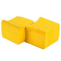 Perfectware 2 Ply Yellow-200 Yellow Beverage Napkin Package of 200ct- 2-Ply, 2.5" Height, 5" Width, 10" Length (Pack of 200)