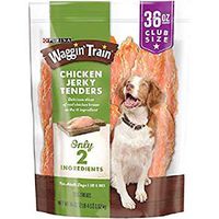 Purina Waggin' Train 100% Real Chicken Jerky Tenders Dog Treats - 2 Pack: 2.25 lbs (36 oz.) each
