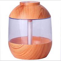 CWH&WEN Glass Aromatherapy Essential Oil Diffuser, Whisper Quiet Humidifier, Waterless Auto Shut Off and LED Light for Home Office Yoga SPA,Brown