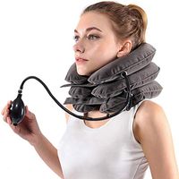 Cervical Neck Traction Device & Collar Brace for Instant Neck Pain Relief - Adjustable Neck Stretcher Cervical Traction Collar for Home Traction Decompression