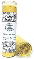 Crown of Success Scented 7 Day Soy Herbal Spell Candle (Fixed) Prosperity, Favorable Outcomes, Achievement & Obtaining Goals (Wiccan, Pagan, Hoodoo, Magick)