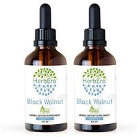 Black Walnut A120 (2pcs) Alcohol Herbal Extract Tincture, Super-Concentrated Organic Black Walnut (Juglans Nigra) Dried Hull (2x4 fl oz)