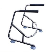 Elderly Toilet Safety Standing Surround Frame, Bathroom Stainless Steel Assist Handrail Grab Bar with Anti-Skid Rubber Suction Cups