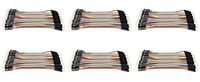 HobbyFlip Dupont 40 Qty 10cm 2.54mm 1pin Male to Male Jumper Wire Dupont Cables Compatible with DJI S1000 6 Pack